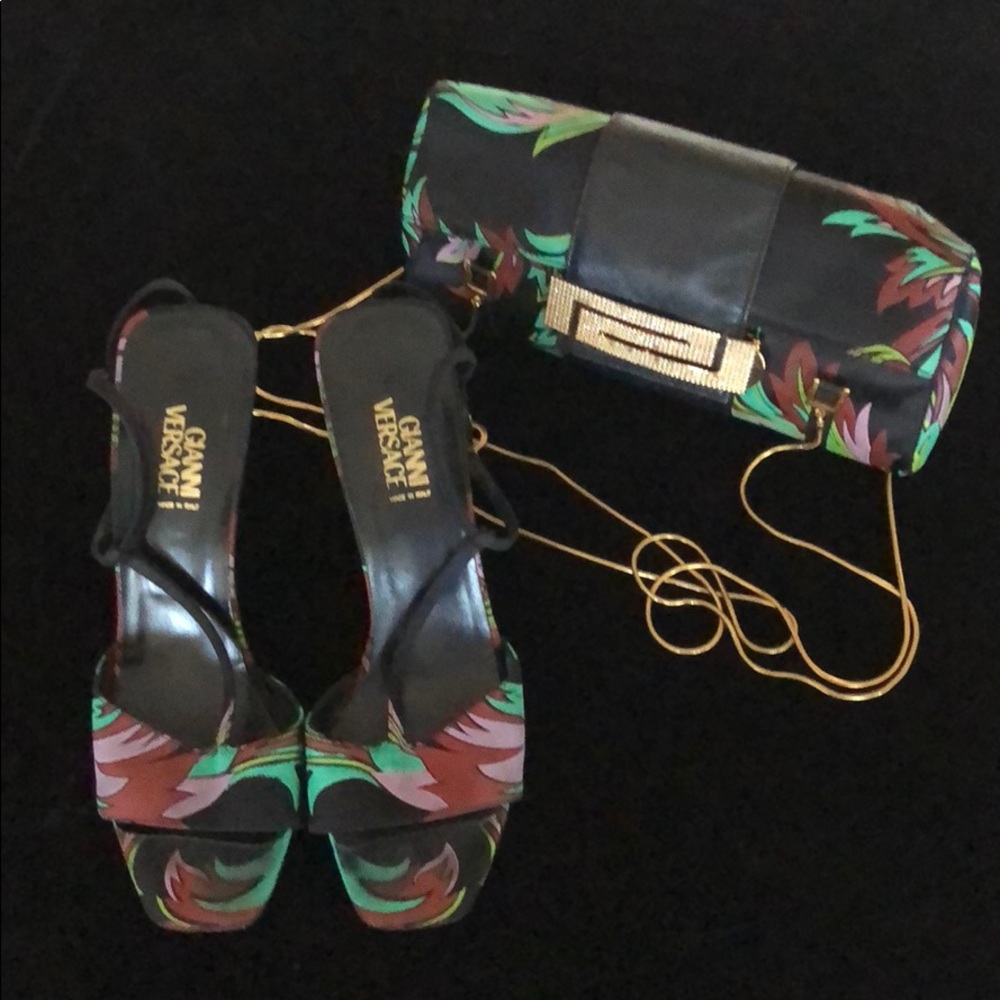 VERSACE Vintage Print open toe sandal